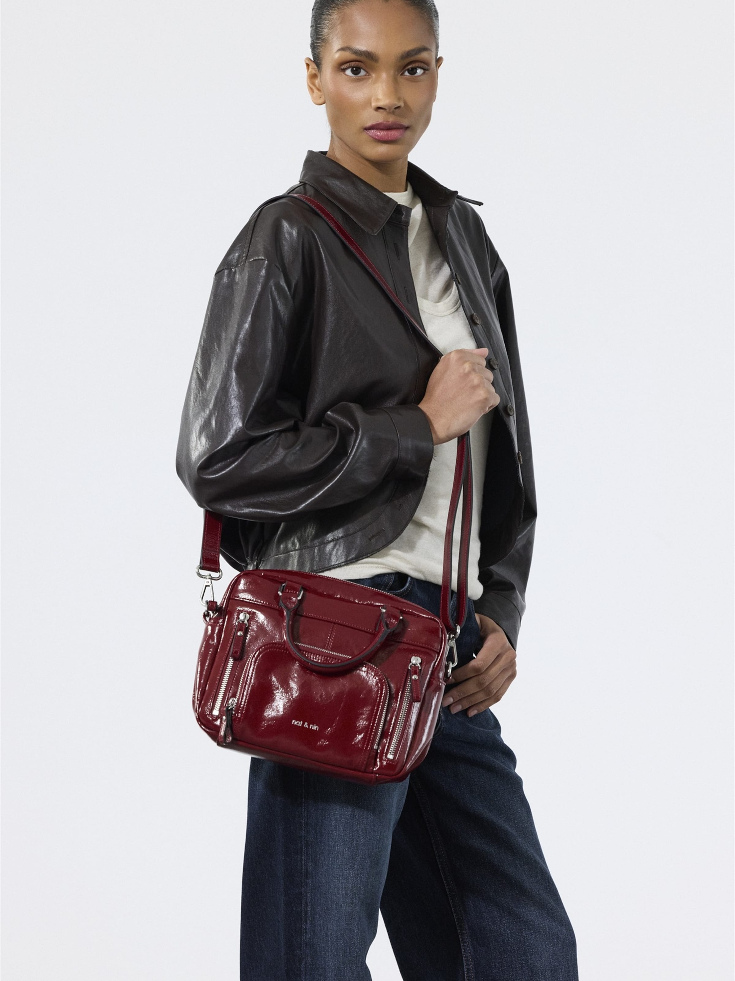 Nat&Nin Handbag 'Mini Macy' in Red: front