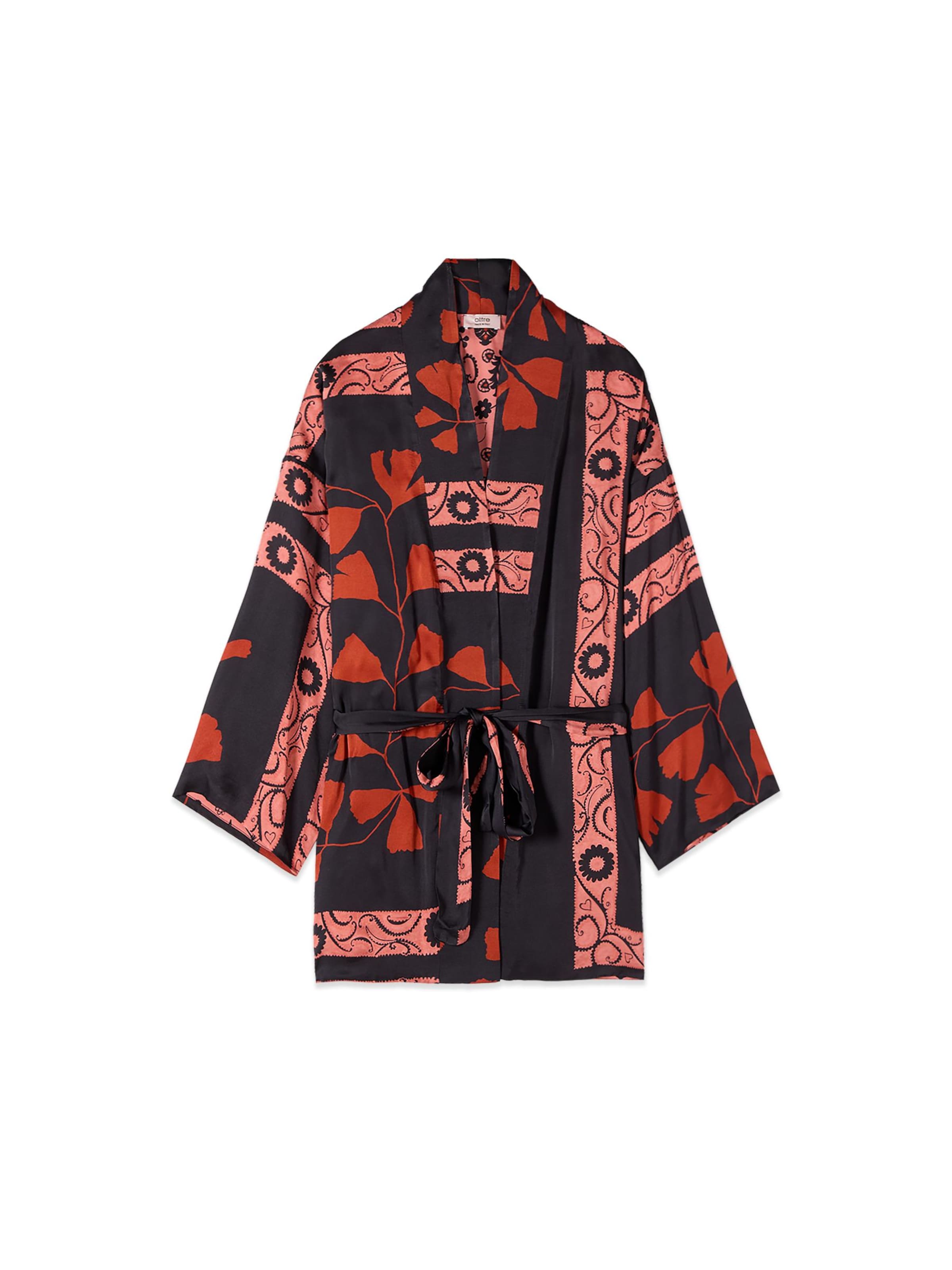 Kimono di oltre in nero: frontale