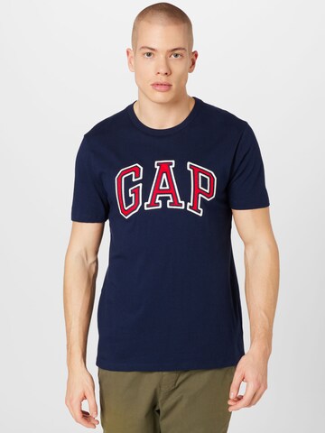 GAP Regular fit Тениска 'BAS' в синьо: отпред