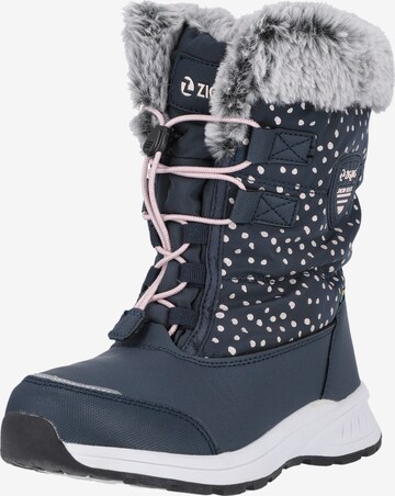 ZigZag Snow Boots 'Wesend' in Blue: front