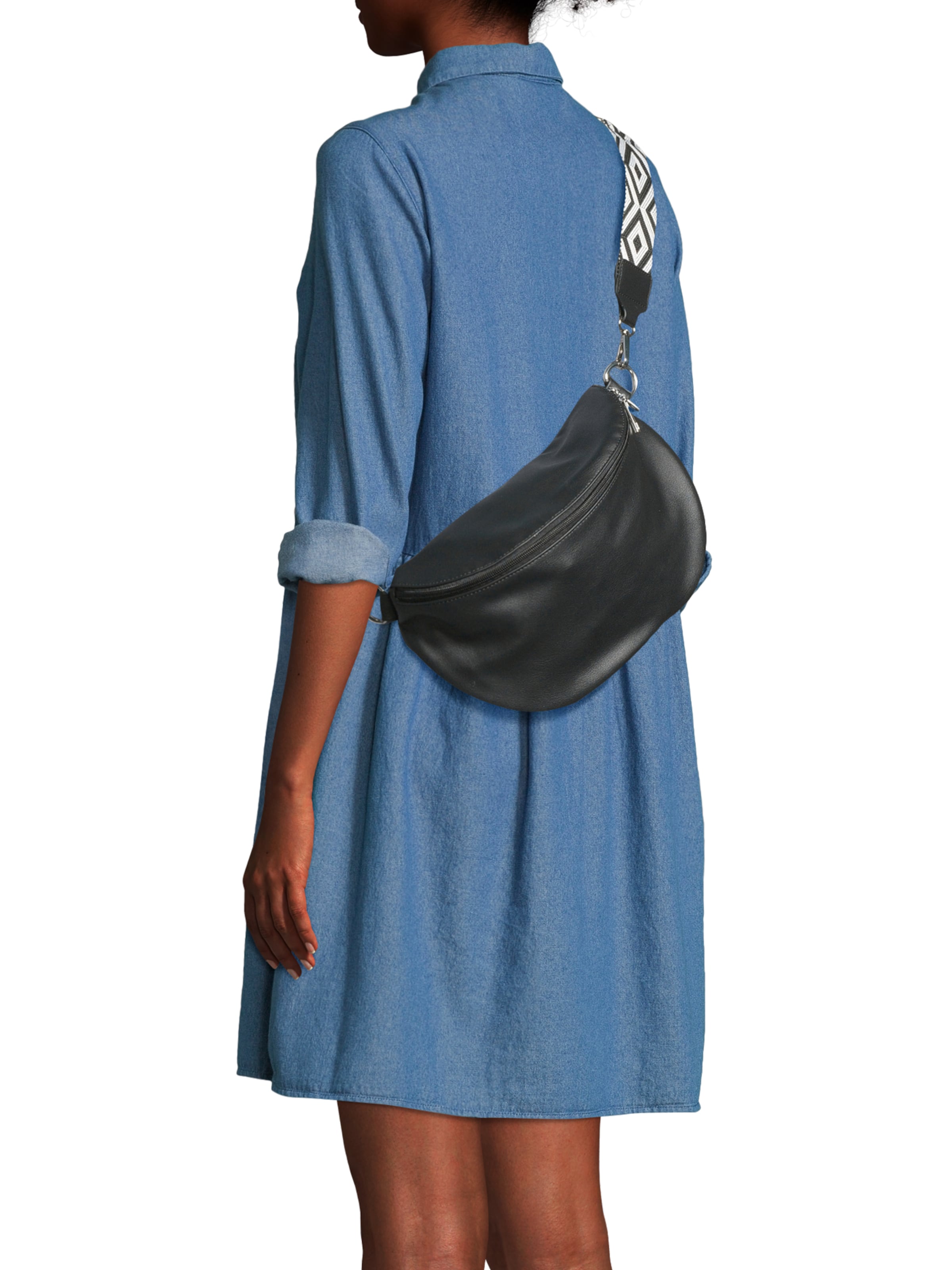 ABOUT YOU Поясная сумка в Черный: спереди