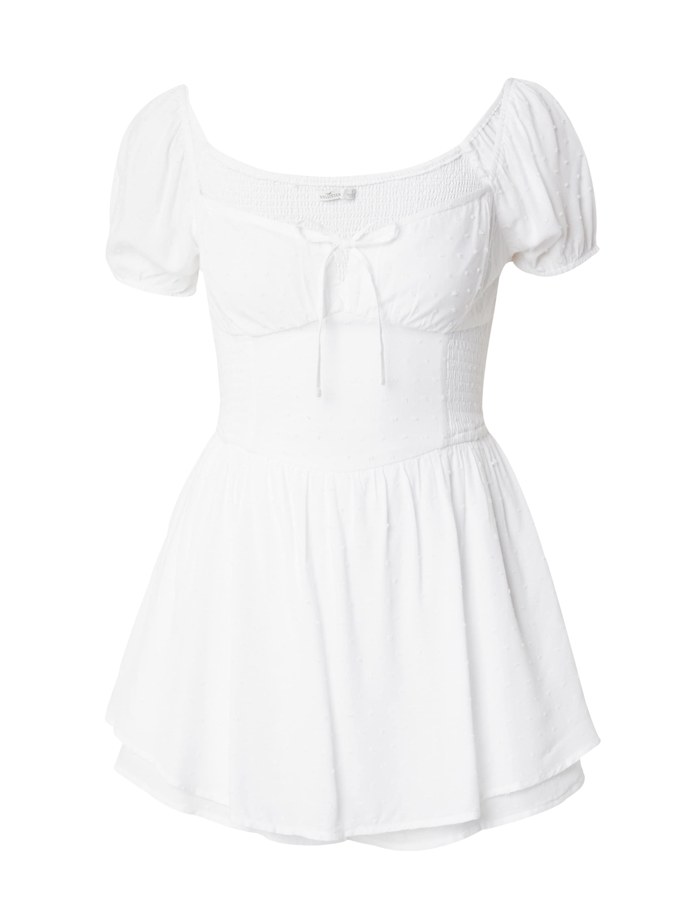 HOLLISTER Sommerkjole 'SOFIA FRANCHISE' i hvid: forside