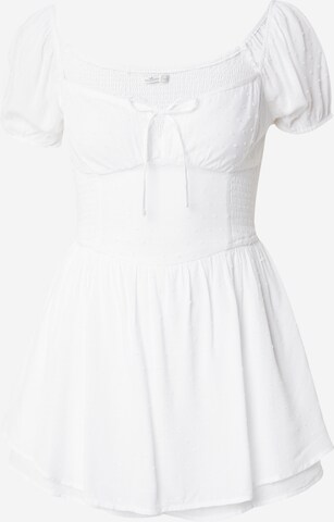 HOLLISTER Summer Dress 'SOFIA FRANCHISE' in White: front