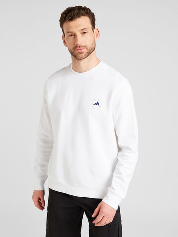 ADIDAS PERFORMANCE Sportsweatshirt in Wit: voorkant