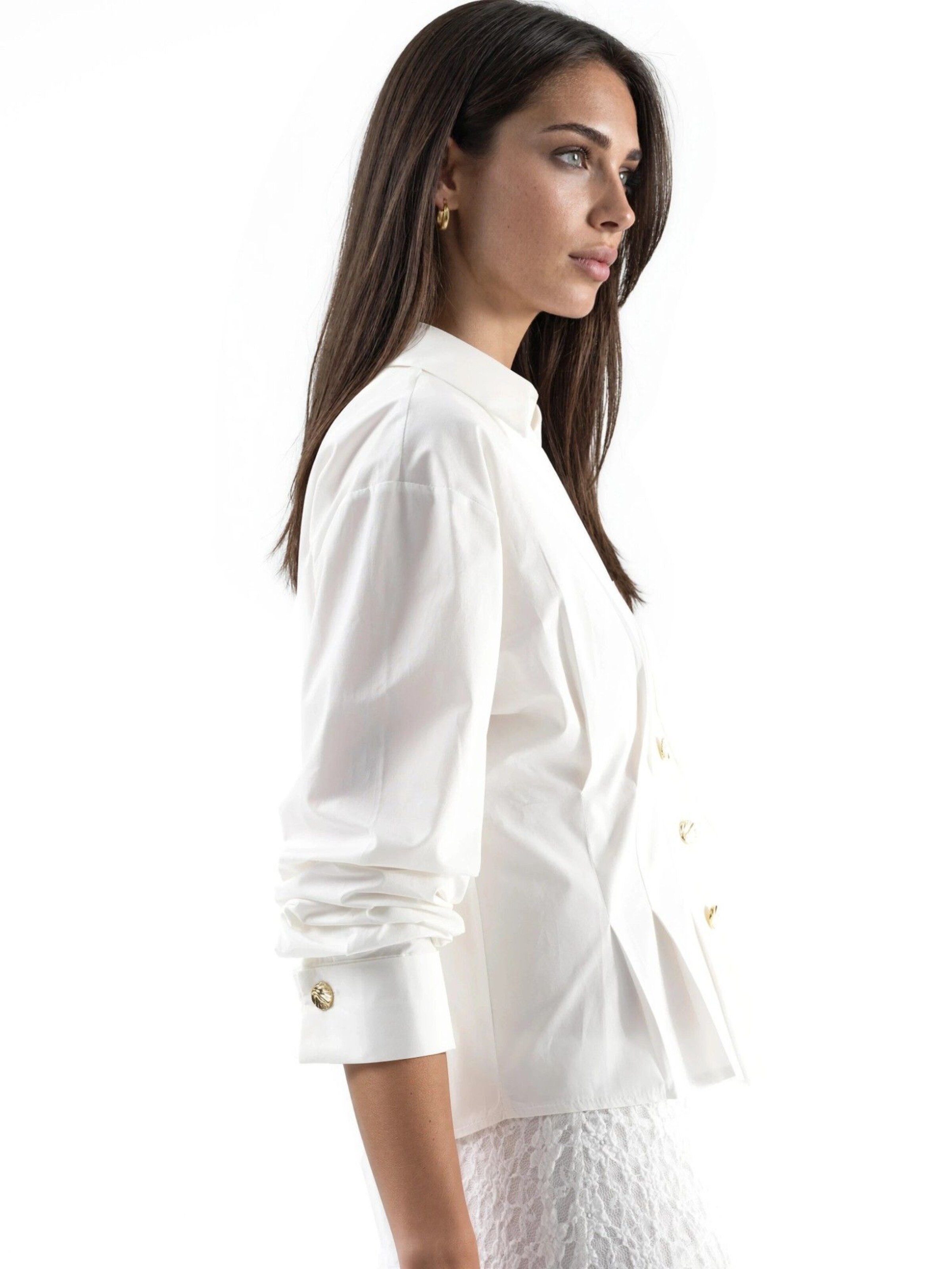 Qu Style Shirt in White