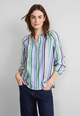 STREET ONE Blouse in Blue: front