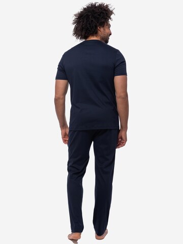 Mey Pyjama kurz 'Aarhus' in Blau