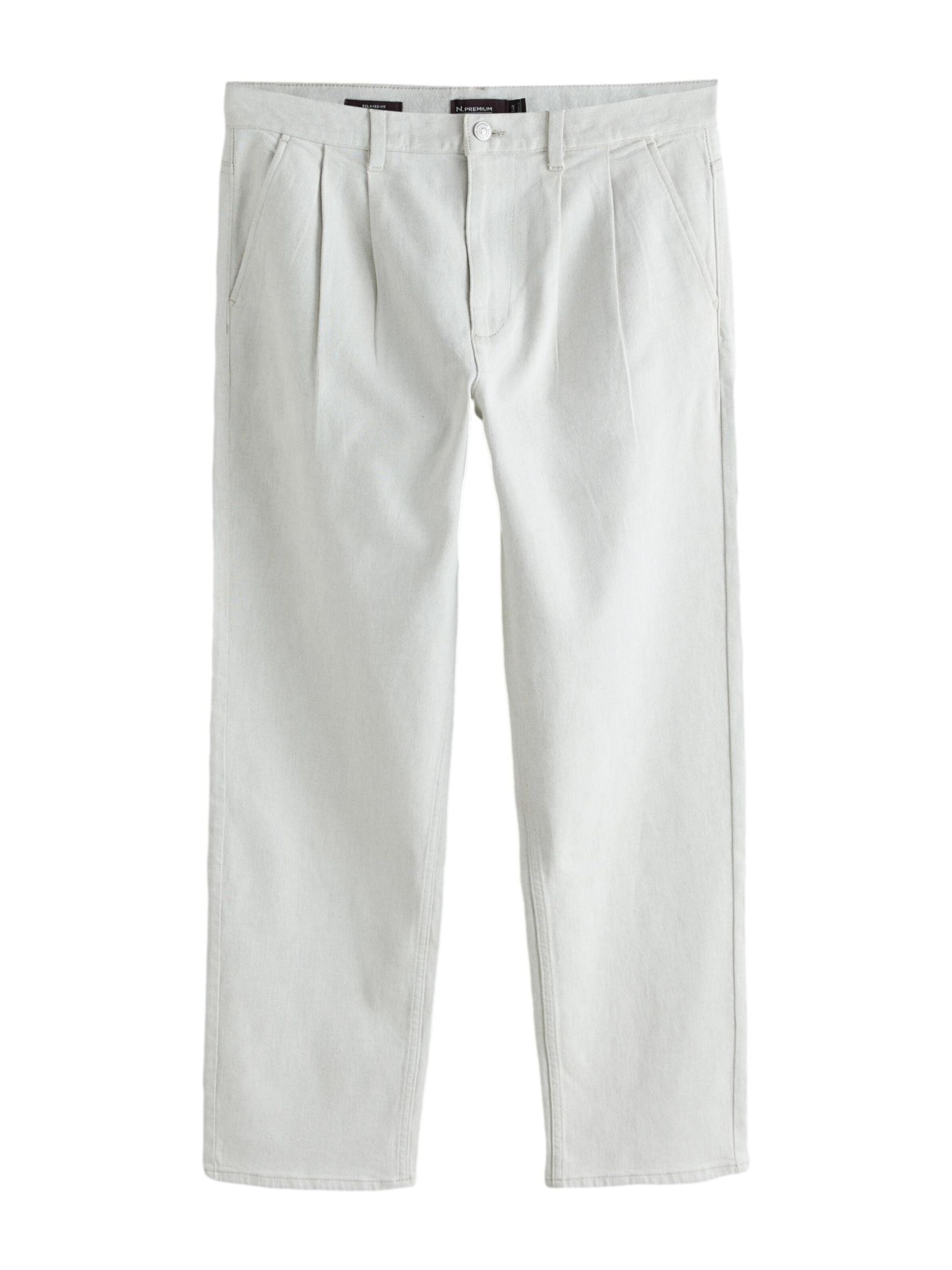 Next Jean à pince 'N. Premium' en blanc denim, Vue avec produit