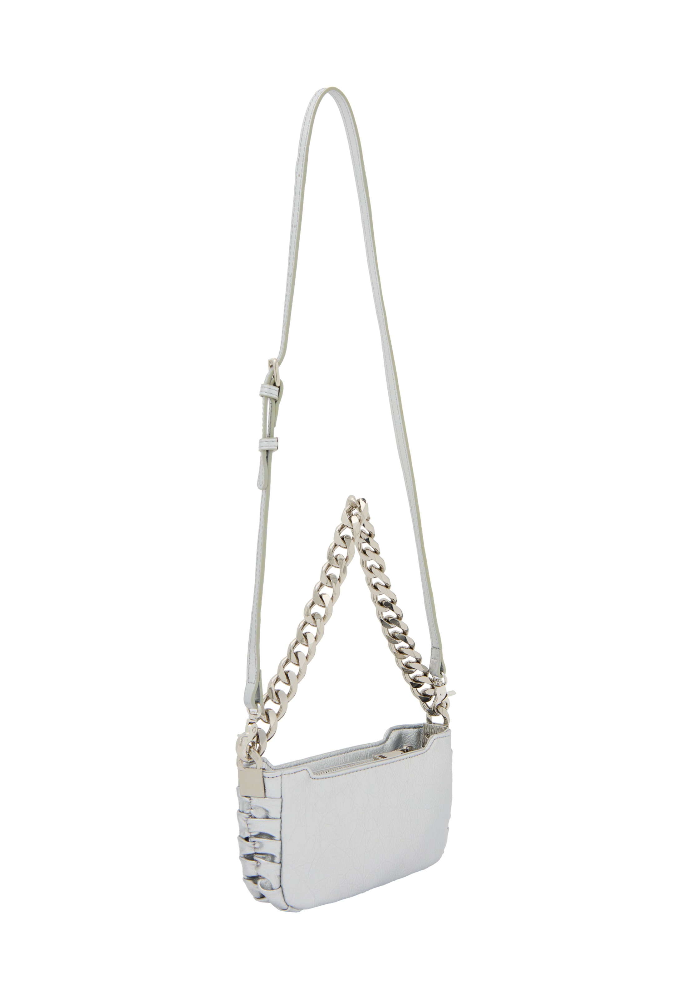 faina Skuldertaske i sølv