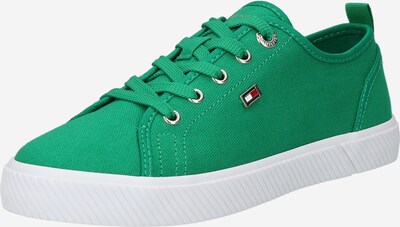 TOMMY HILFIGER Baskets basses en bleu marine / vert / rouge carmin / blanc, Vue avec produit