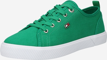 Sneaker bassa di TOMMY HILFIGER in verde: frontale