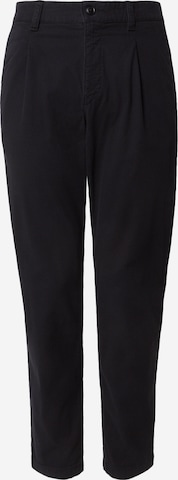 juoda BOSS Siaurėjantis Klostuotos kelnės: priekis