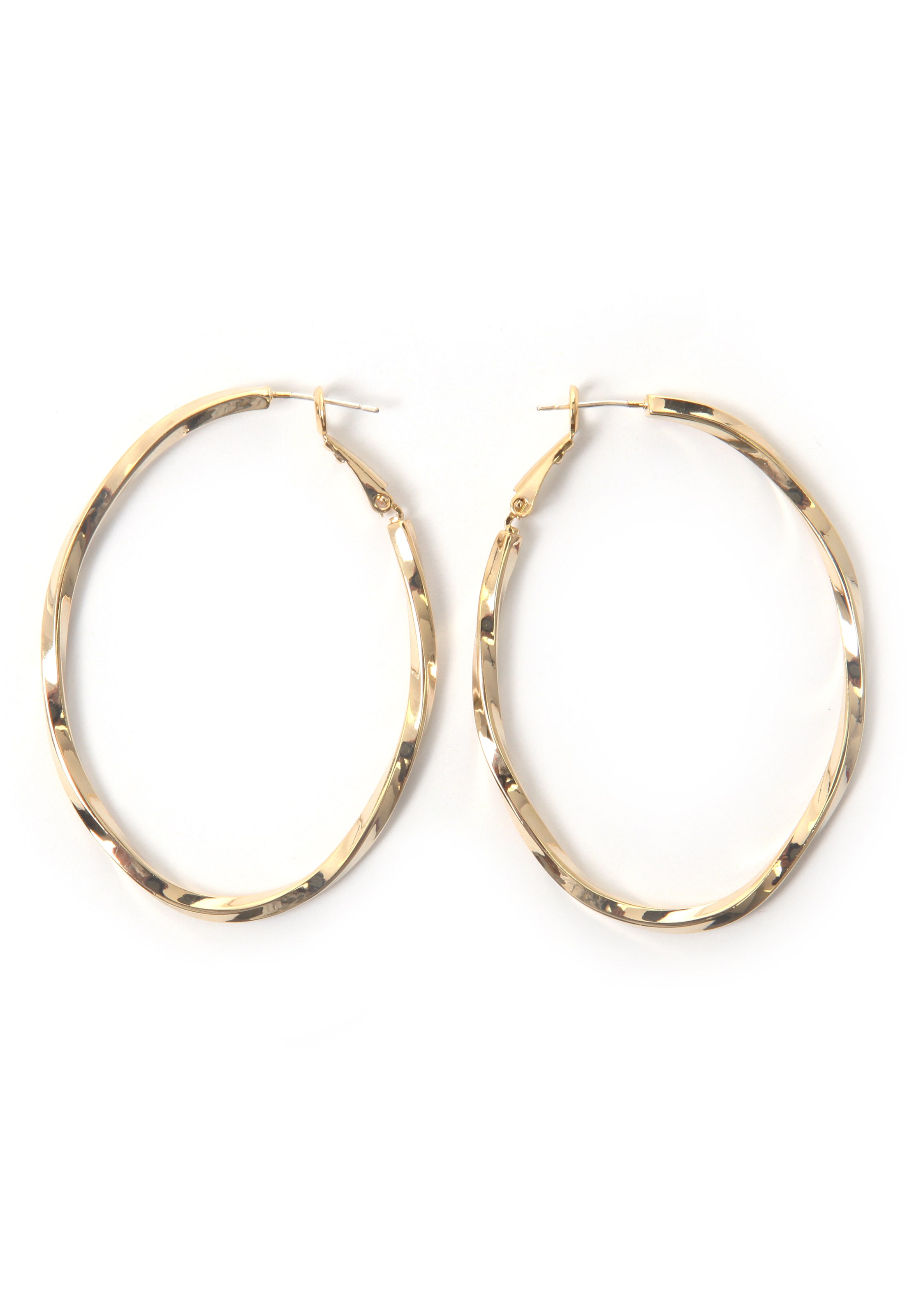 J. Jayz Earrings in Gold: front
