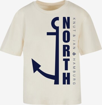 F4NT4STIC T-Shirt 'North Anker' in Beige: predná strana