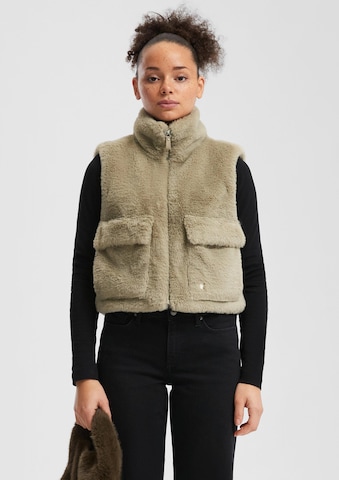 Gilet QS en beige : devant