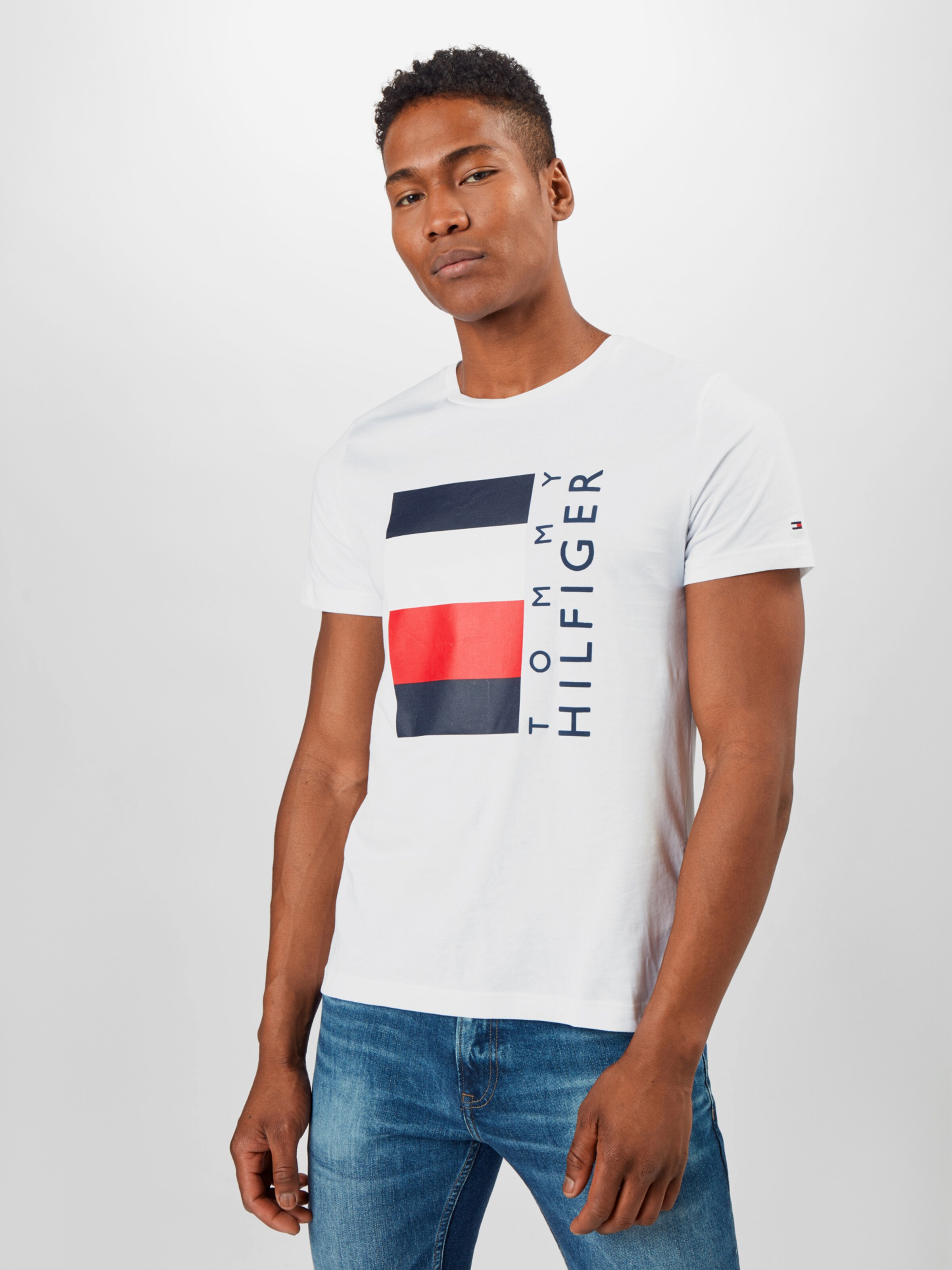 TOMMY HILFIGER T-Krekls Balts | ABOUT YOU