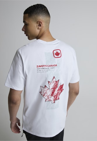 T-Shirt 'Alonso' Zavetti Canada en blanc : devant