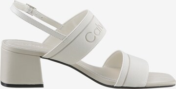 Calvin Klein Sandale in Weiß