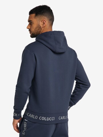 Sweat-shirt 'Carloni' Carlo Colucci en bleu