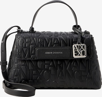 ARMANI EXCHANGE Käsilaukku 'LIZ PEBBLE' värissä musta: etupuoli