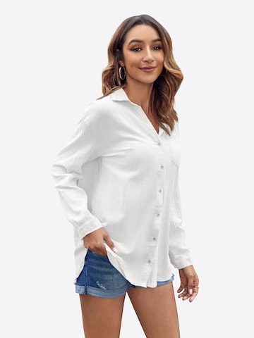 Imily Bela - Blusa en blanco: frente