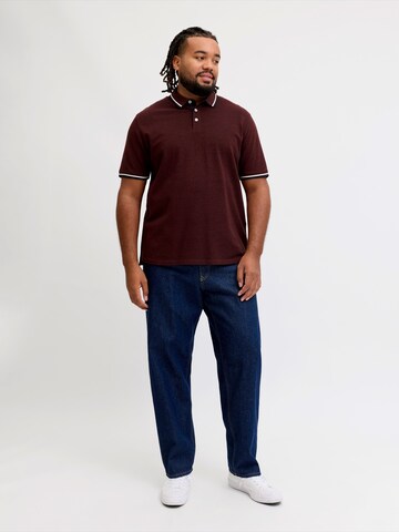 Jack & Jones Plus Tričko 'JJEPAULOS' – červená