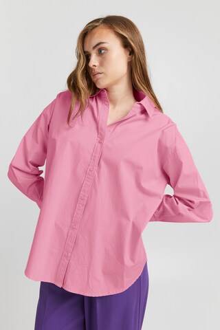 ICHI Blouse 'Stormie' in Pink: front