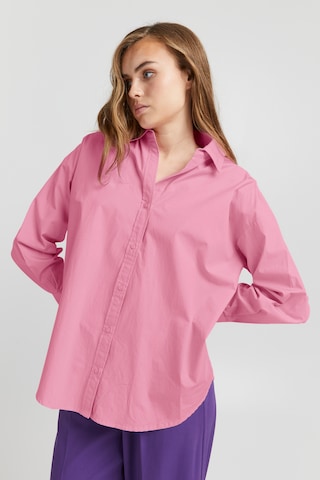 ICHI Blouse 'Stormie' in Roze: voorkant