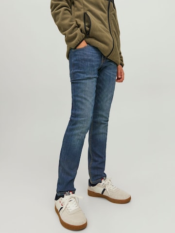 Coupe slim Jean Jack & Jones Junior en bleu : devant