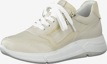 Baskets basses MARCO TOZZI en beige : devant