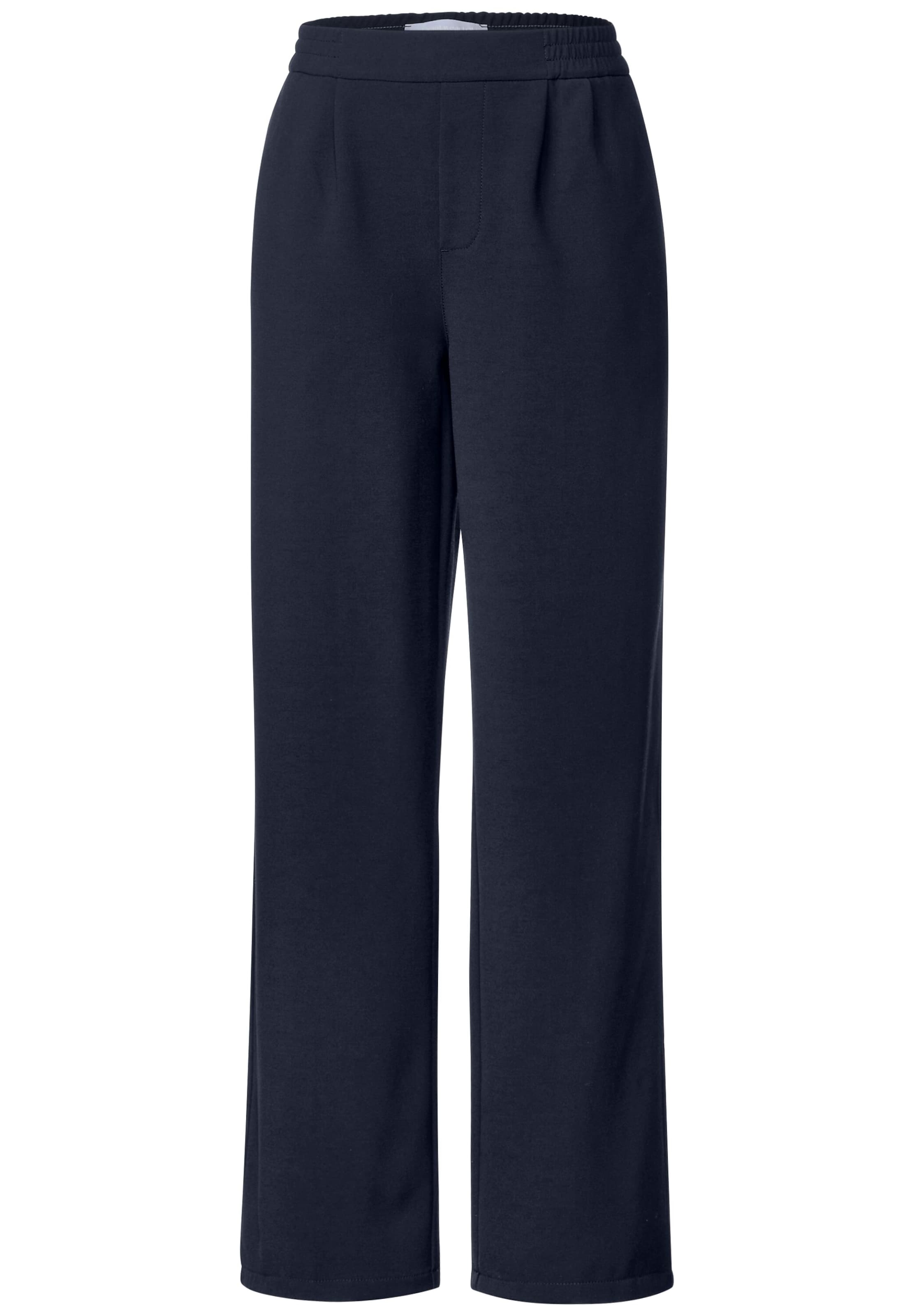 STREET ONE Štandardný strih Plisované nohavice - Modrá: predná strana