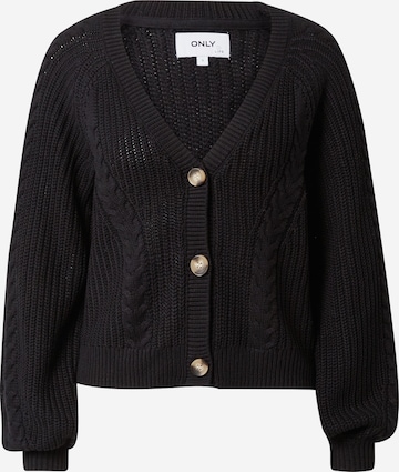 ONLY Knit Cardigan 'Rosie' in Black: front