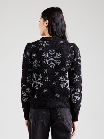 VERO MODA Sweater 'VMSNOWY FROST' in Black