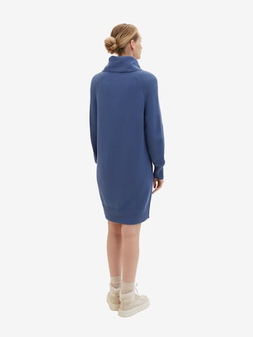 TOM TAILOR Knitted dress in Blue