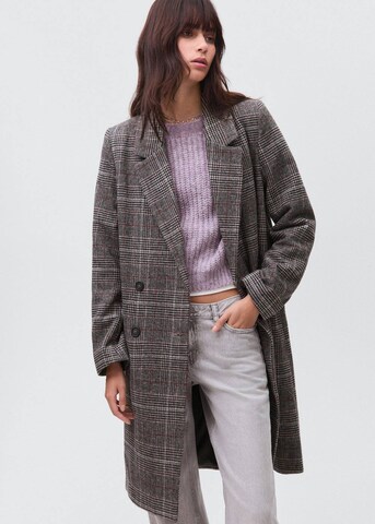 MANGO TEEN Between-Seasons Coat 'Rojo' in Grey: front