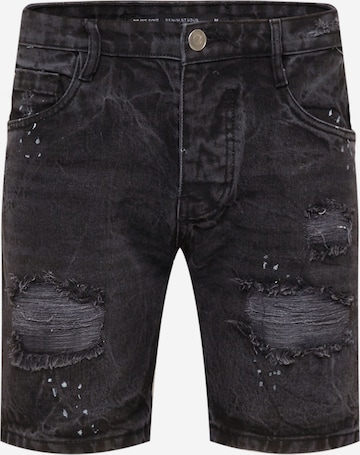 BRAVE SOUL Regular Jeans 'OREGON' in Zwart: voorkant