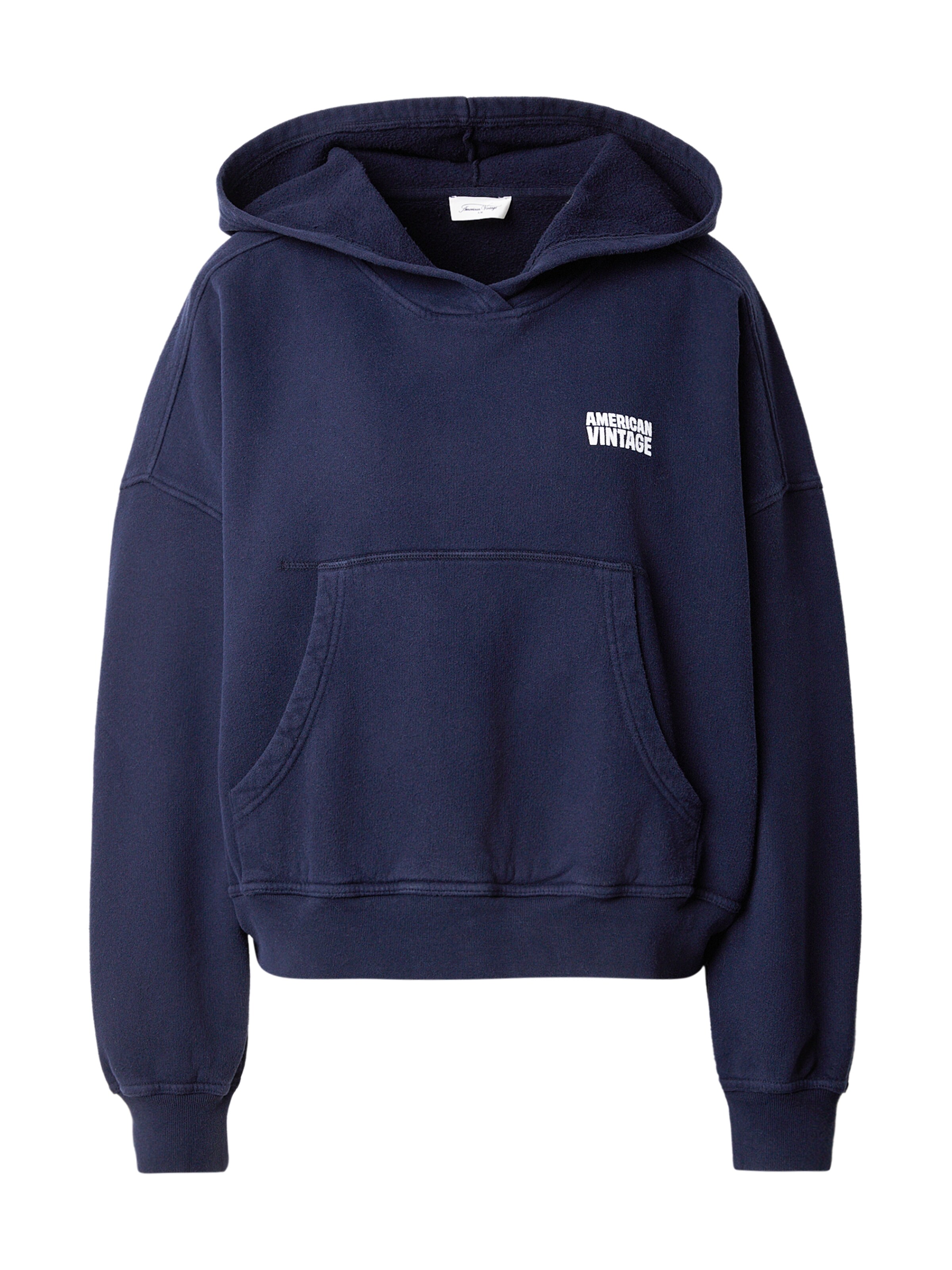 AMERICAN VINTAGE Sweatshirt 'PLIZZY' in dunkelblau / weiß, Produktansicht