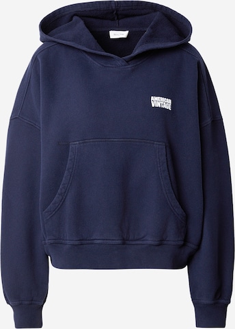 AMERICAN VINTAGE Bluzka sportowa 'PLIZZY' w kolorze niebieski: przód