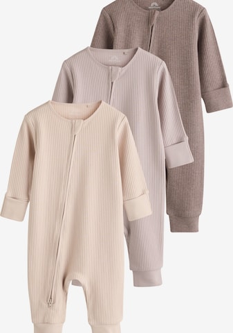 Pijamale de la Next pe bej: față