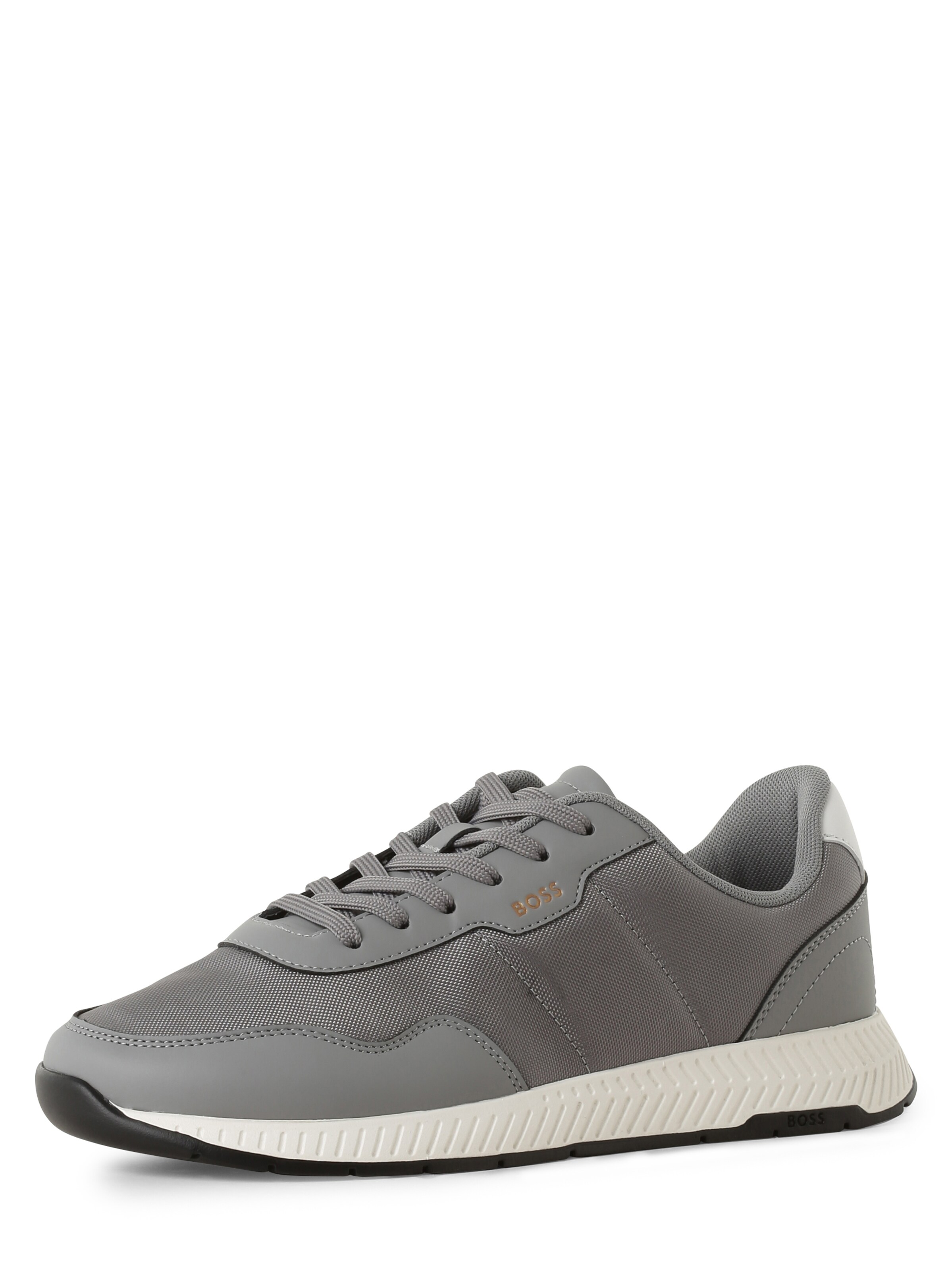 BOSS Platform trainers 'Titanium' in Grey: front