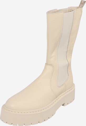 STEVE MADDEN Chelsea boots i beige: framsida