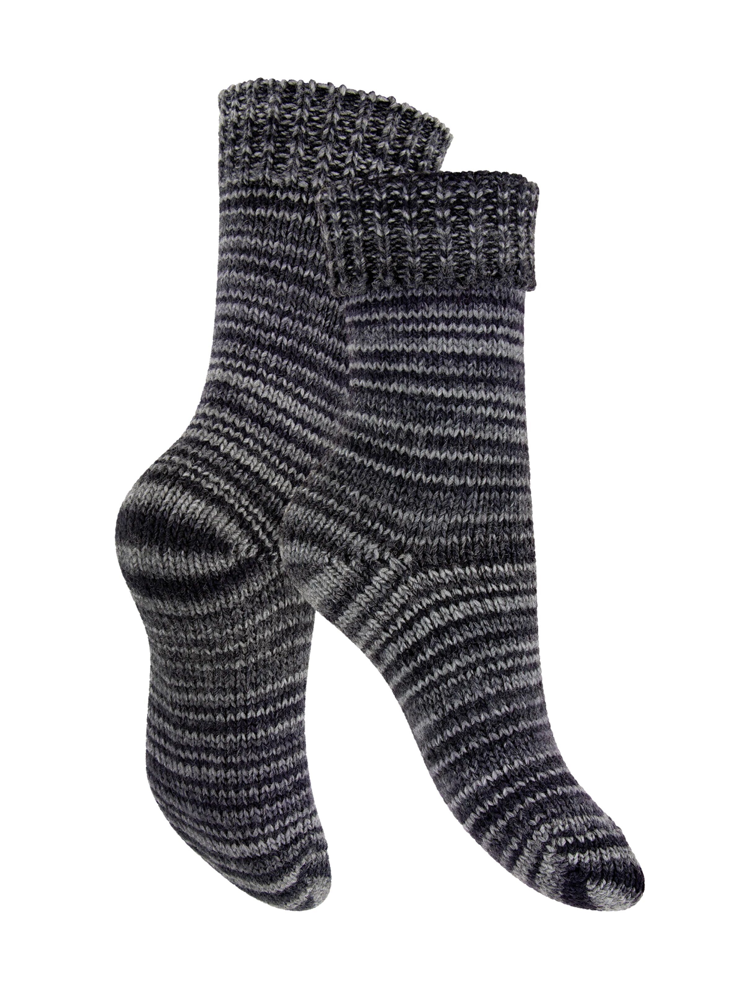 celodoro Socks 'Mouline' in Grey: front