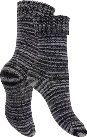 celodoro Socks 'Mouline' in Grey: front