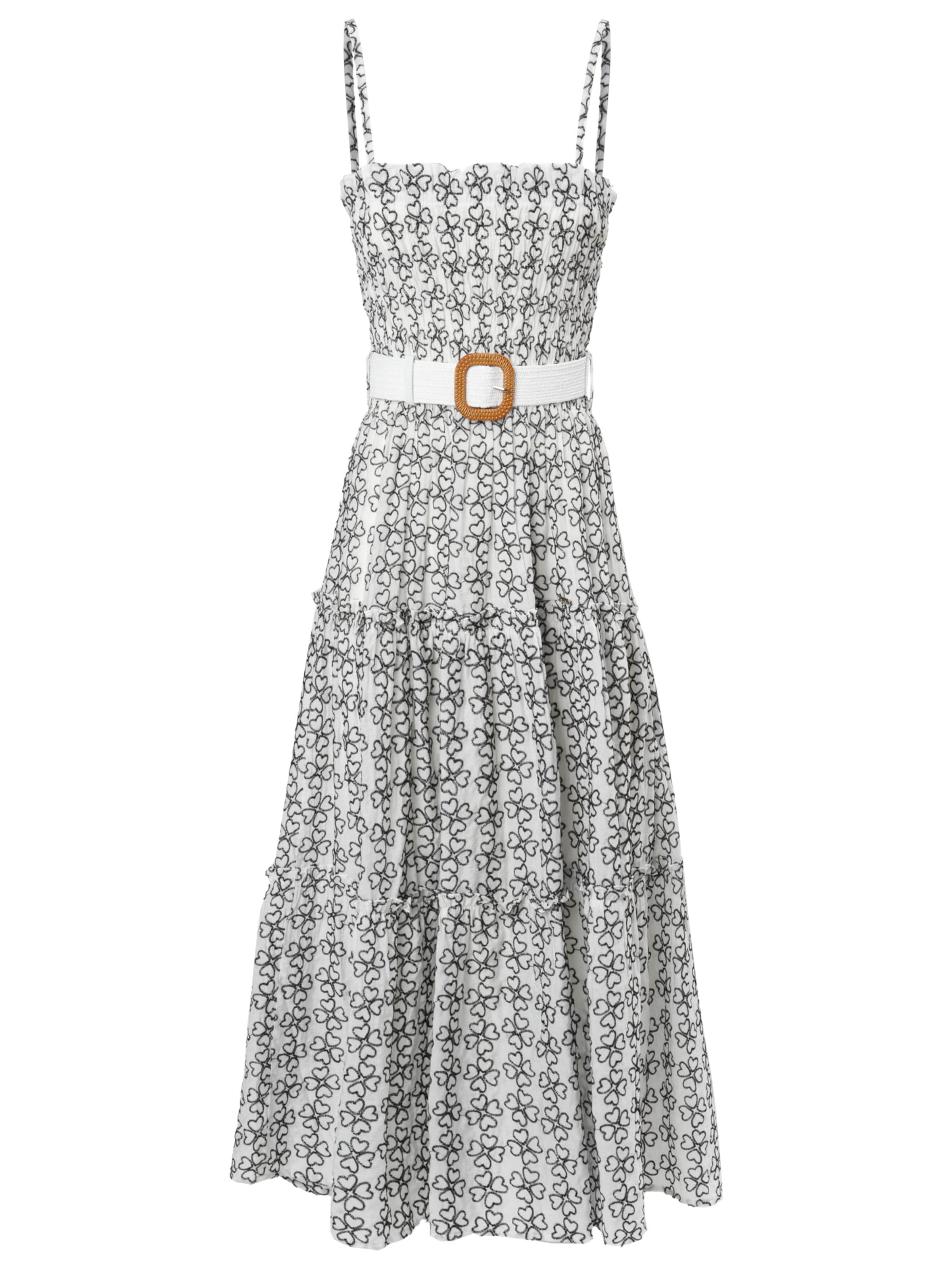 Influencer Sukienka w kolorze biały: przód