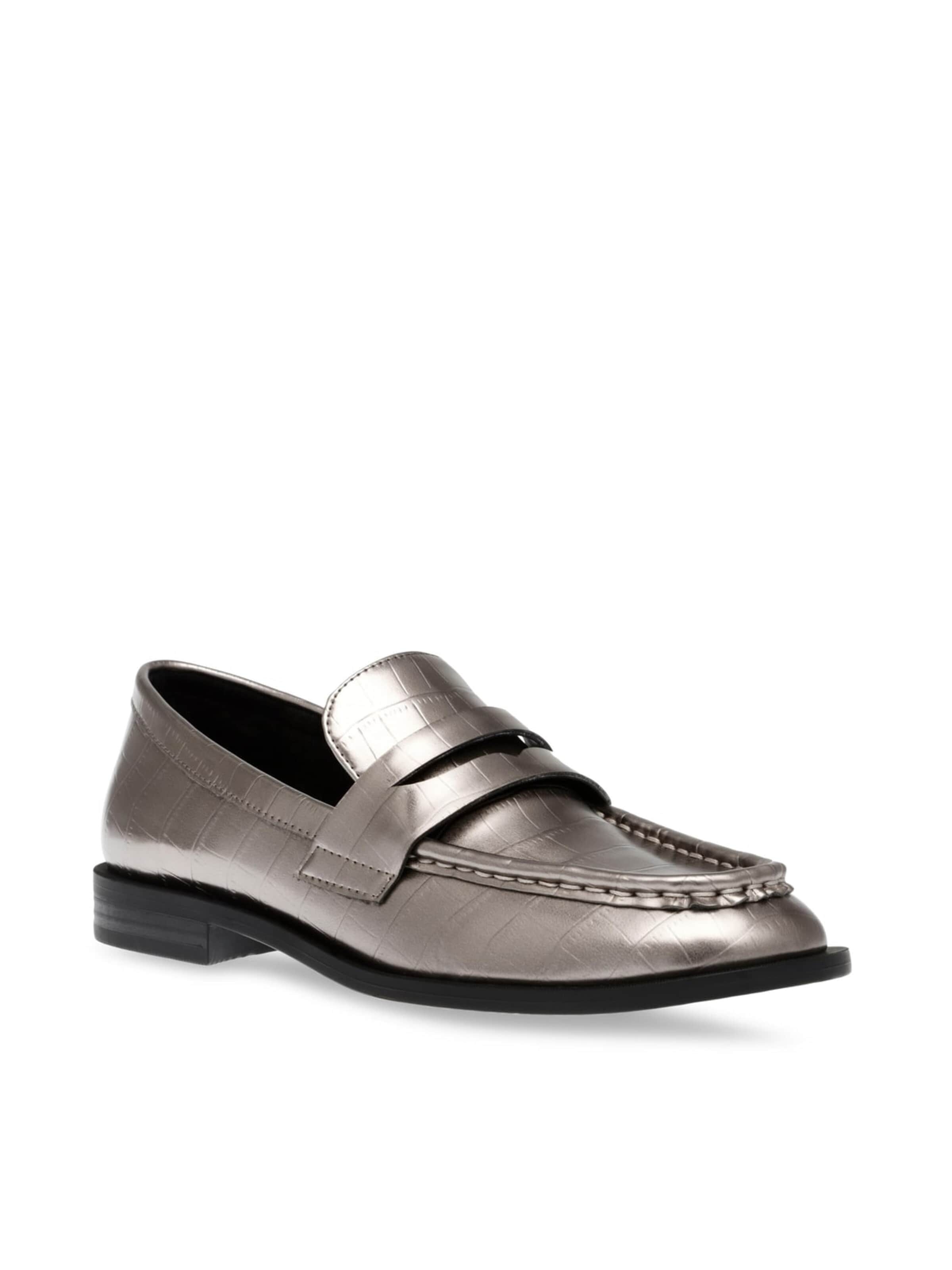 Mocassin 'Harlem Pewter Shoes' STEVE MADDEN en gris : devant