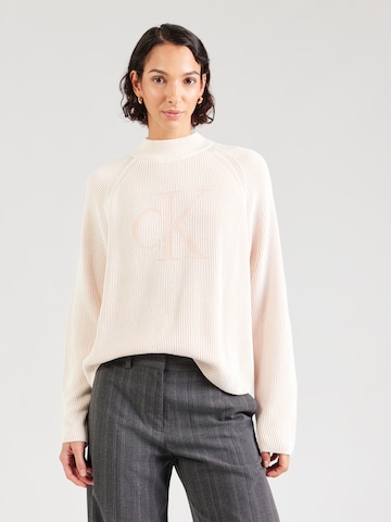 Calvin Klein Jeans Pulóver - narancs: elől