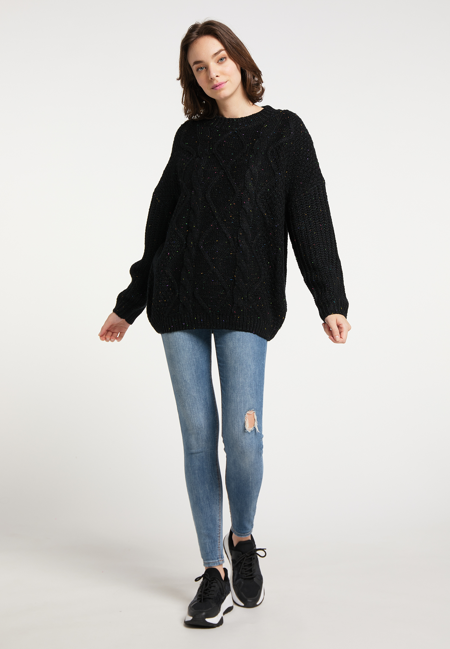 Donna fo0Si MYMO Pullover extra large in Nero 