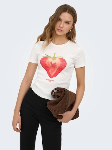 ONLY Koszulka w kolorze biały