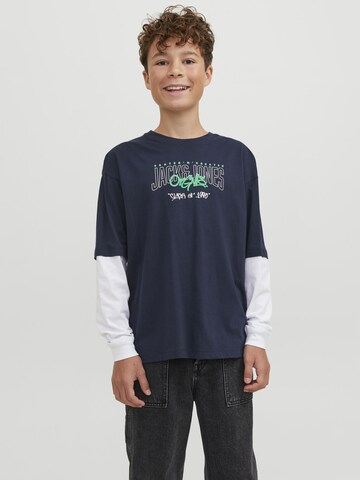 T-Shirt 'Tribeca' Jack & Jones Junior en bleu : devant