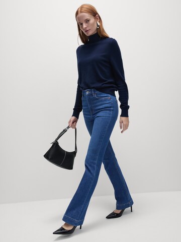 Marks & Spencer Wide leg Jeans in Blauw: voorkant